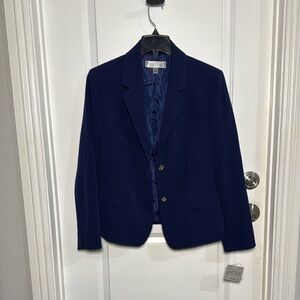 Kasper Navy Blue Blazer Suit Jacket